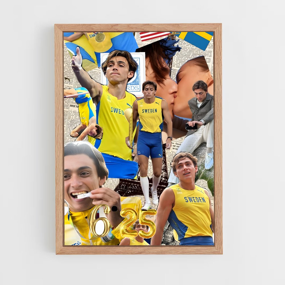 Poster Fans de Suède – affiche Athlétisme (vue 4)